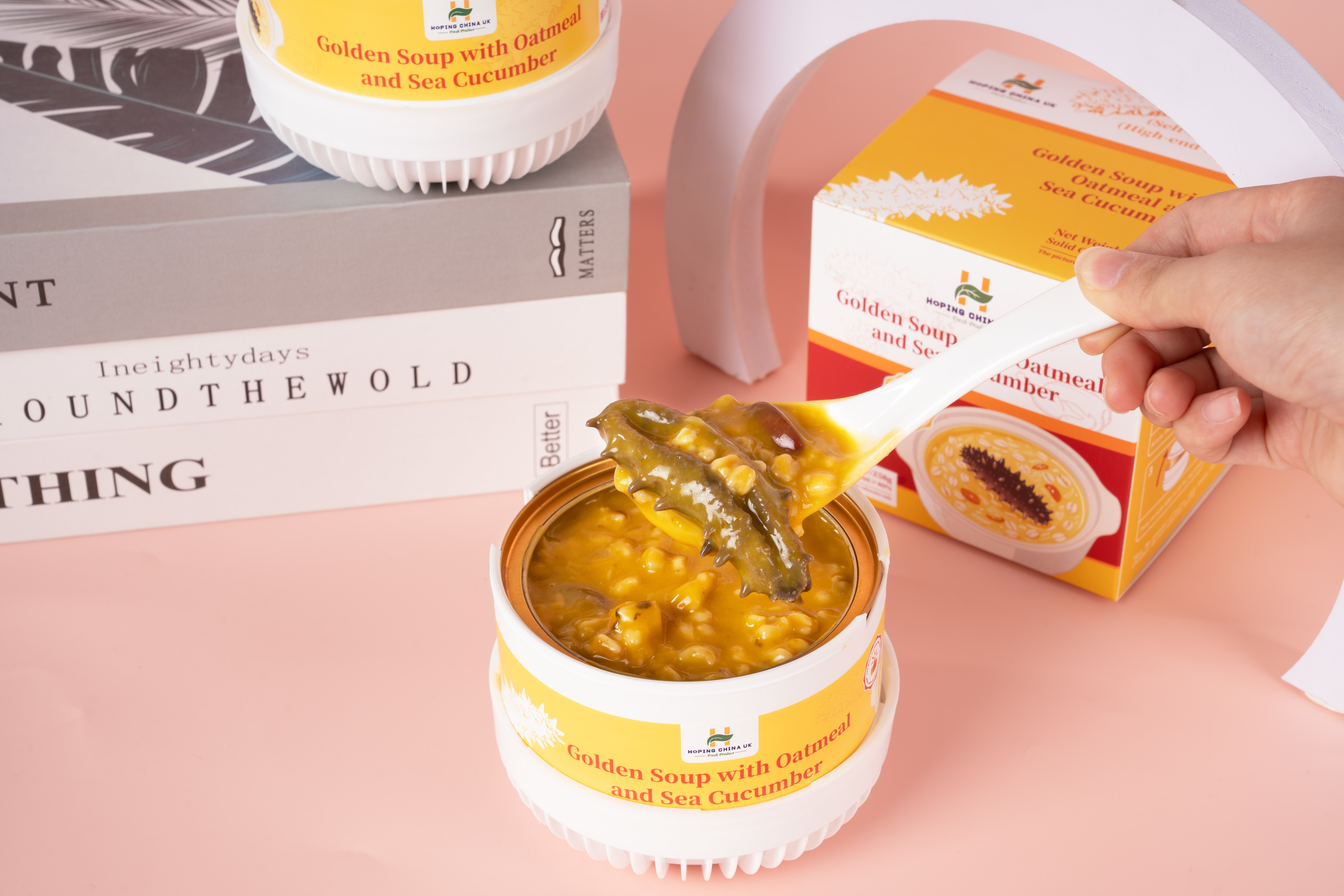 Các trường hợp mới nhất của công ty về HOPing Porcelain - Golden Soup Oatmeal Bánh dưa chuột biển