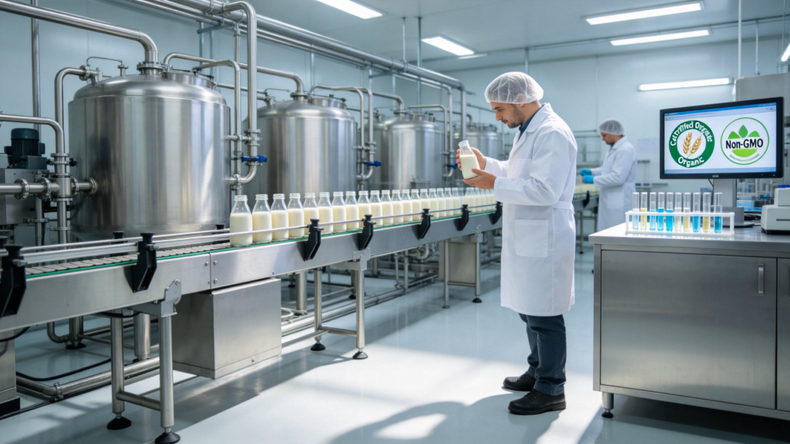 Các trường hợp mới nhất của công ty về Tuân thủ sản xuất sữa thực vật theo hợp đồng: Các chứng nhận mà mọi người mua B2B phải xác minh | ZeaGrove