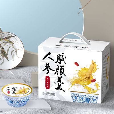 Giá tốt. Ginseng đóng gói Collagen Món tráng miệng Bữa ăn thay thế súp Đồ ngọt tự nhiên trực tuyến
