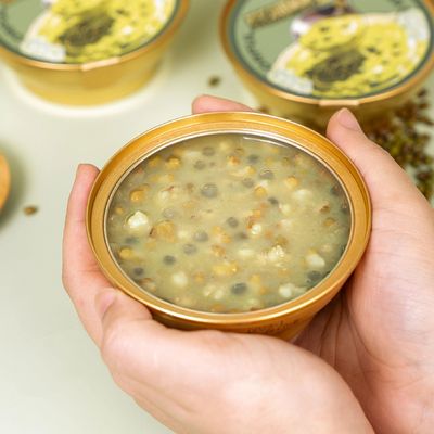 Giá tốt. Pandan Mung Bean Lotus Seed Jelly Drink 168g hỗ trợ tiêu hóa làm mới cơ thể sẵn sàng nhãn sạch để ăn đồ ăn nhẹ thảo dược ít đường trực tuyến