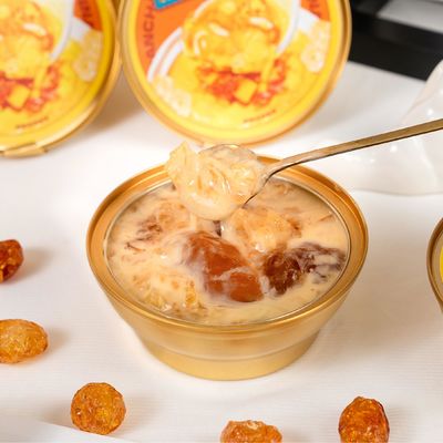 Giá tốt. Peach Gum Mango Pomelo Món tráng miệng Đồ uống 168g Dựa trên thực vật Herbal Jelly hỗ trợ hydrat hóa da dinh dưỡng Sẵn sàng ăn Lượng đường thấp Thực phẩm làm đẹp chức năng trực tuyến